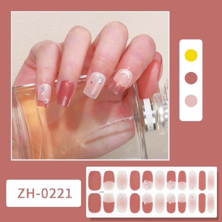 22Pcs Nail Wraps Polish Strips Self Adhesive Nail Polish Sticker Gel Nail Strips
