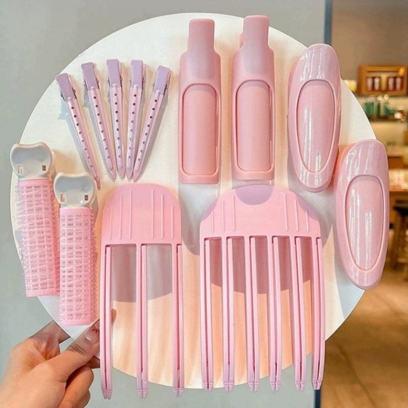 

13Pcs Fluffy Hairpin Curling Bangs Clips Hair Roots Volumizing Hair Clips Women Curling Fixed Shape Fashion Volume Hair Roller onesize