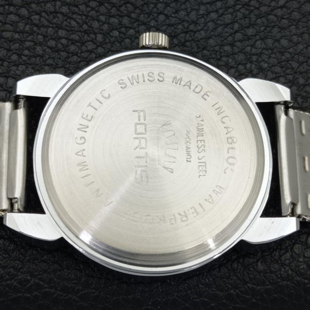 REFURBISHED VINTAGE HAND-WINDING SWISS MENS BLUE COLOR DIAL WATCH a700802-5 R205a-a700802
