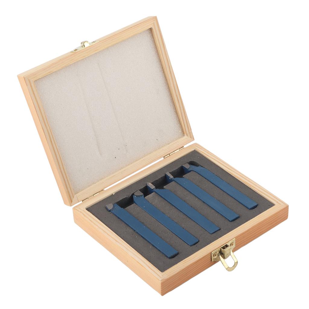5pcs Lathe Tool Carbide Tipped Weld Turning Tool Set Machine Tool Parts10x10mm