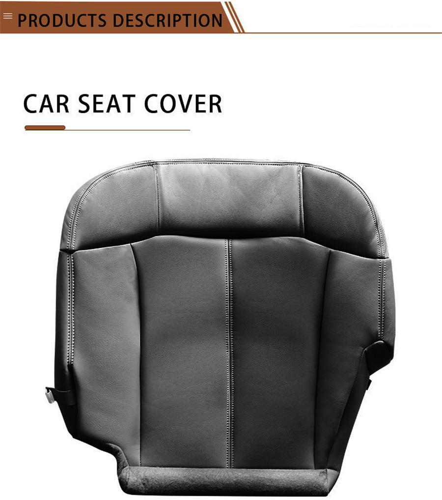 Driver Bottom Seat Cover PU Leather For 1999 To 02 Chevy Silverado 1500hd 2500hd