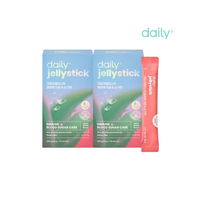 

Daily Jelly Stick Aloe Immune & Sugar Cut 2 Boxes (28 Packets)