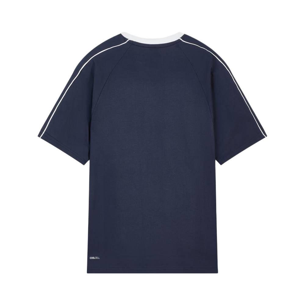 Puma Cool Technology Retro Color Block Shoulder Loose Sports Short Sleeve T-Shirt Unisex Tops 695496-06