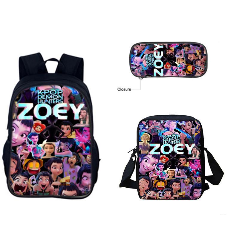 Set Zaino Kpop Hunterxhunter Con Poliestere Traspirante Per L'Uso Scolastico