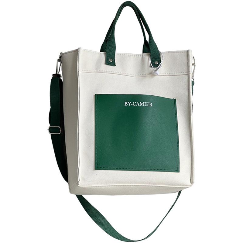 Jednoduché plátěné tašky pro ženy Nové 2024 Kabelky a peněženky Velkokapacitní školní tašky na knihy/nákupní tašky Tašky přes tělo Dámské Bolso