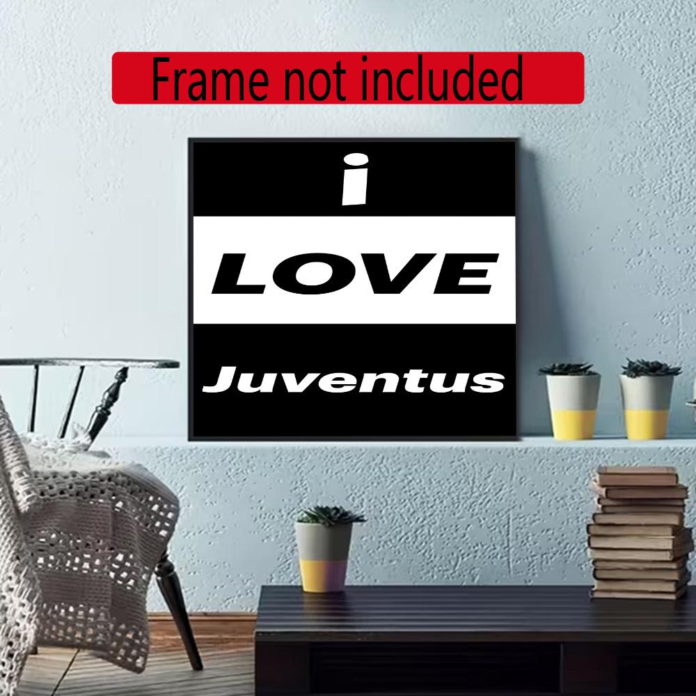 Juventus 5D Diy Diamond Painting Round Diamond Diy Frameless Holiday Artwork Suitable For Home Office Wall Decoration
