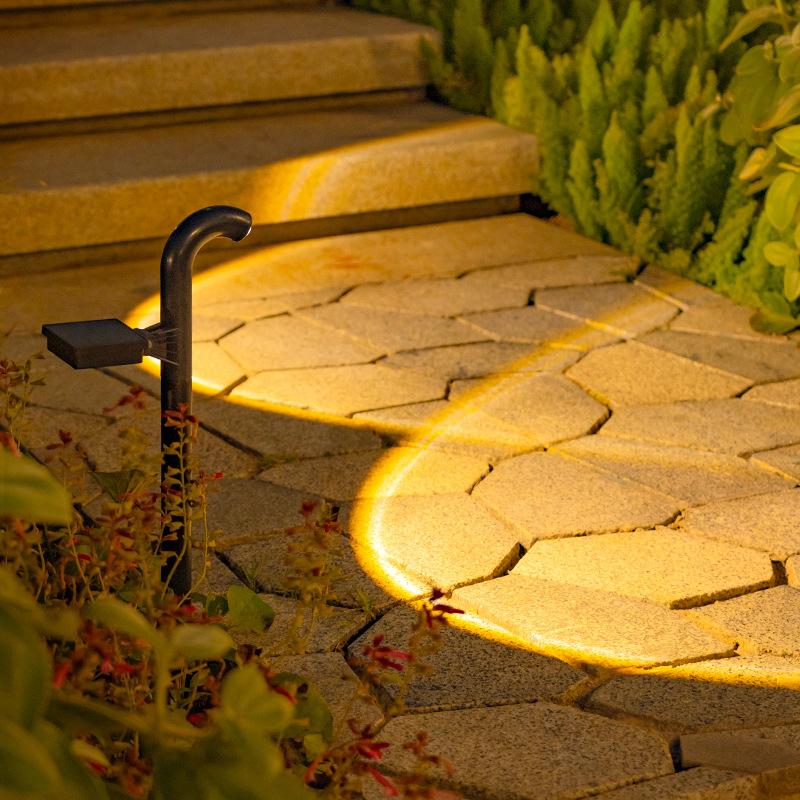 New Creative Warm Light Solar Lawn Lamps Outdoor Courtyard Decoration Solar Path Floor Lamp Road Lighting Solar Spotlight Hot