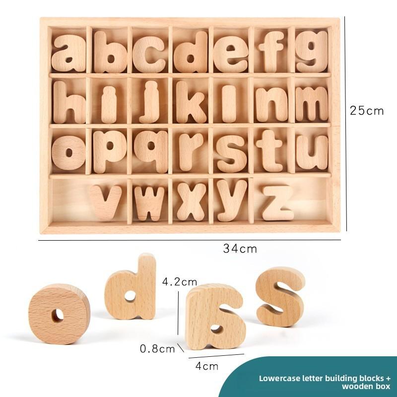 Wooden Alphabet Blocks Educational Toy For Kids Learning And Recognition Set