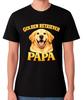 Golden Retriever Papa T-Shirt Father Dad Dog Animal Lover Gift Goldie Tee