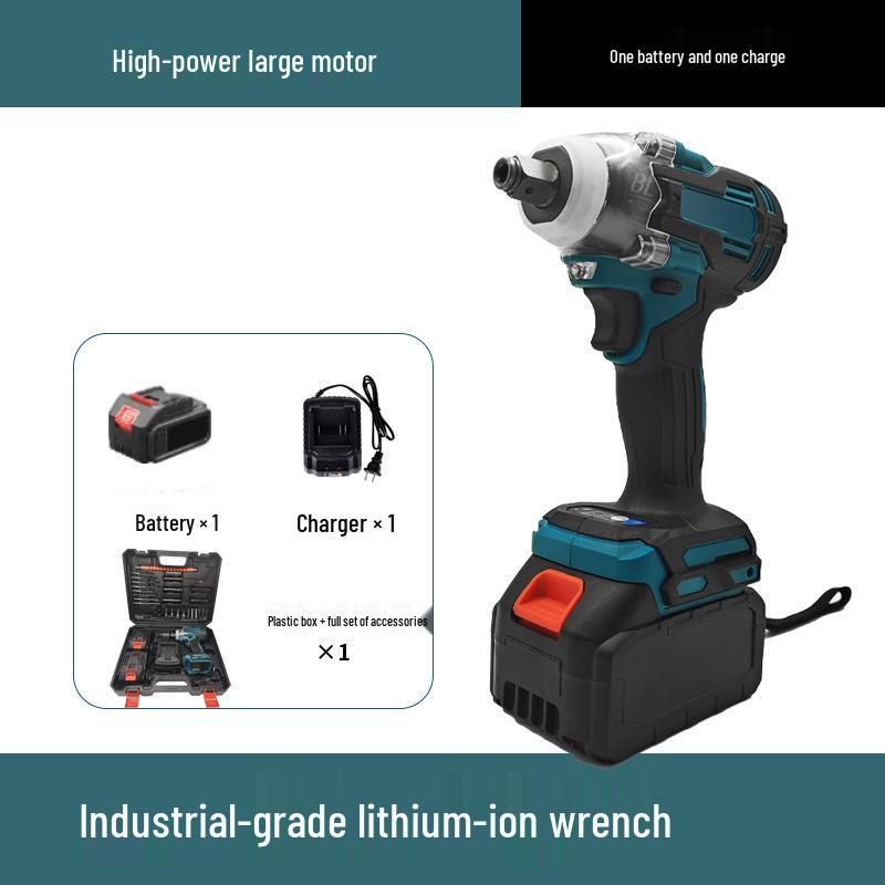 High Torque Brushless Impact Wrench with Lithium Battery for Auto Repair