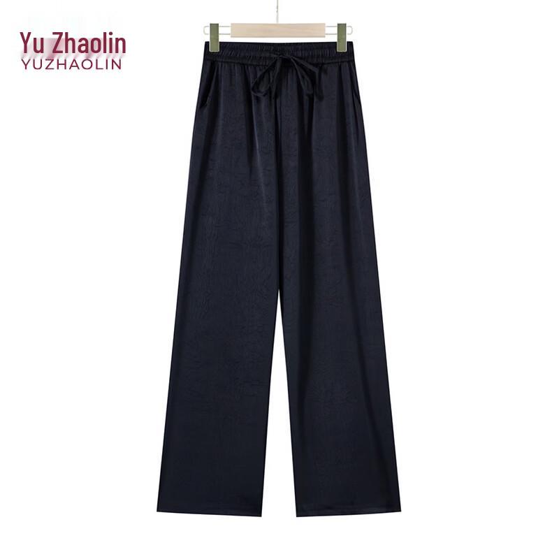 YUZHAOLIN Women s Summer Elastic Waist Straight-Leg Pants XL