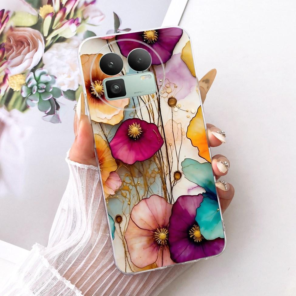 For Realme GT8 Case Cover Cute Cat Fashion Butterfly Luxury Painted Casing For Real me GT8 Bumper