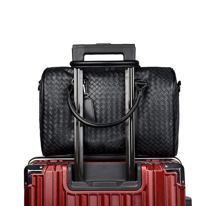 

Trendy Woven Unisex Tote Bag, Short Distance Business Travel Bag, Large Capacity, Fashionable and Trendy Luggage Bag