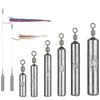 Angelblei 15 Stück/Los Bleiform 3,5g 5g 7g 10g 14g 20g Röhrchen Kugel Blei Anhänger Metall Jig Sast Meeresangeln Tackle Kit Pesca Werkzeug