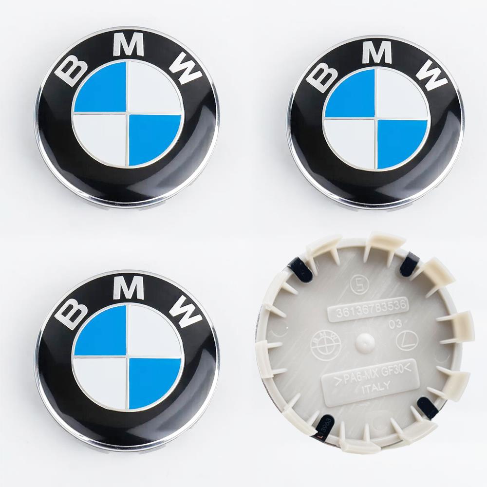 Exterior Durable Corrosion Resistant Wheel Hub Caps 56mm 68mm Waterproof Anti-Rust Rim Cover Emblems Auto Exterior  For BMW