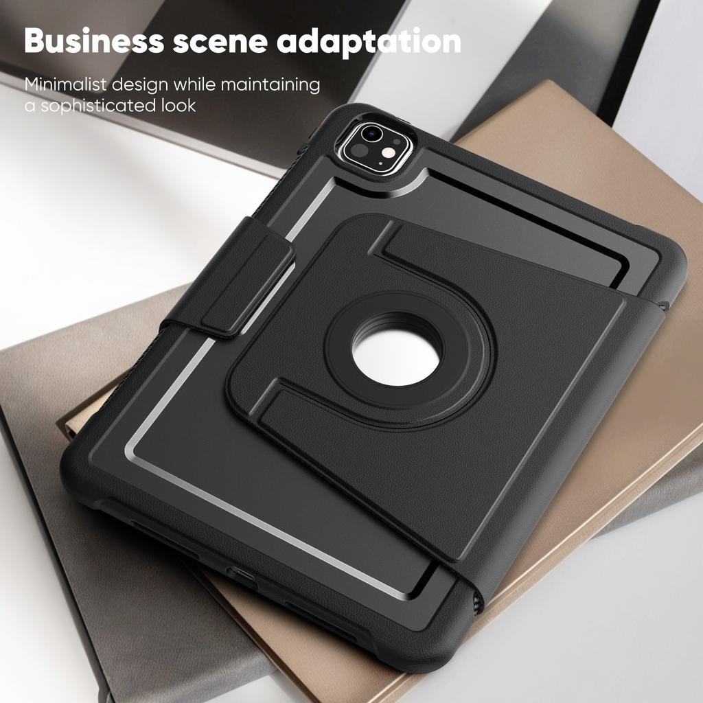 For iPad Pro 11 (2025)/11 (2024) Tablet Case Detachable PC + TPU + PU Leather Flip Cover