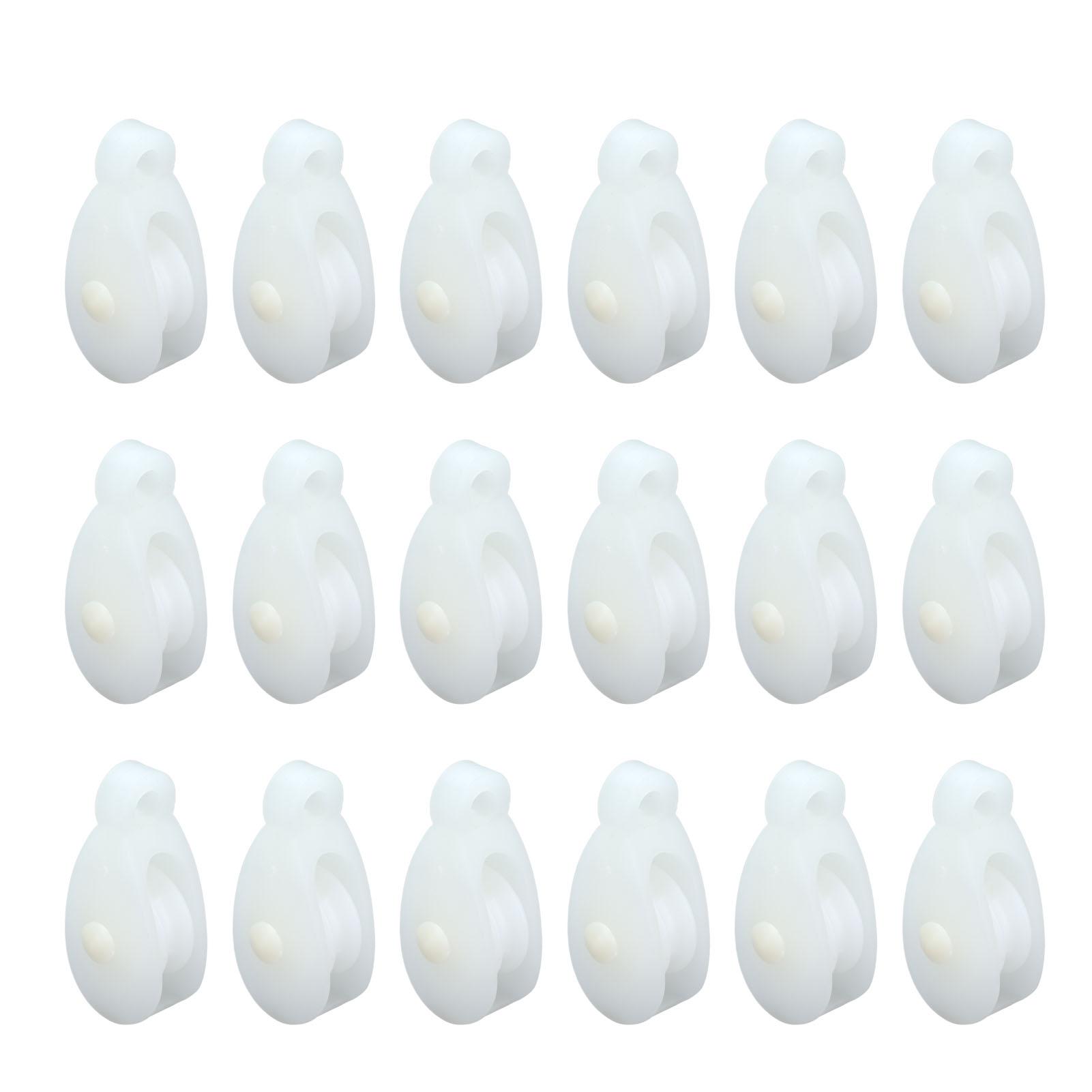 

25pcs Plastic Breeding Pulleys Automatic Wire Towing Wheels for Agriculture Greenhouse