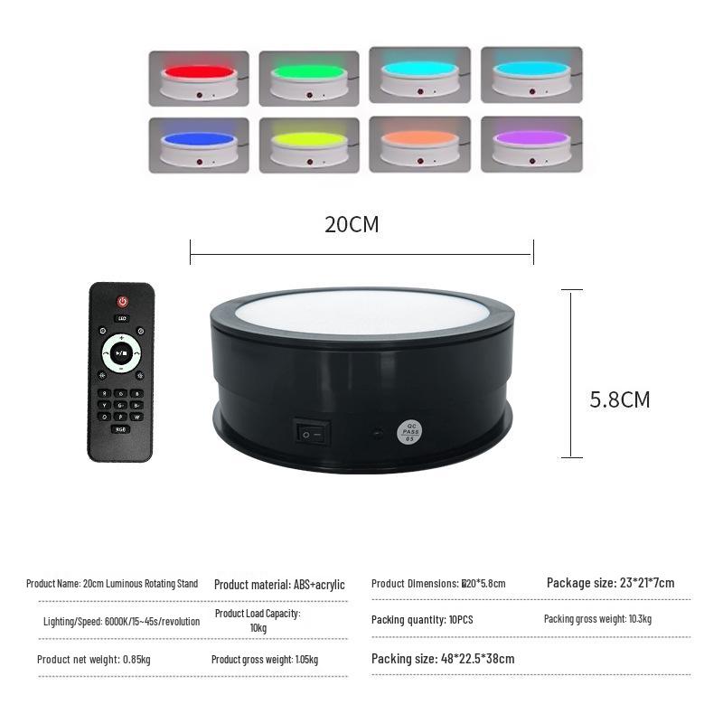 360° LED Adjustable Rotating Display Stand