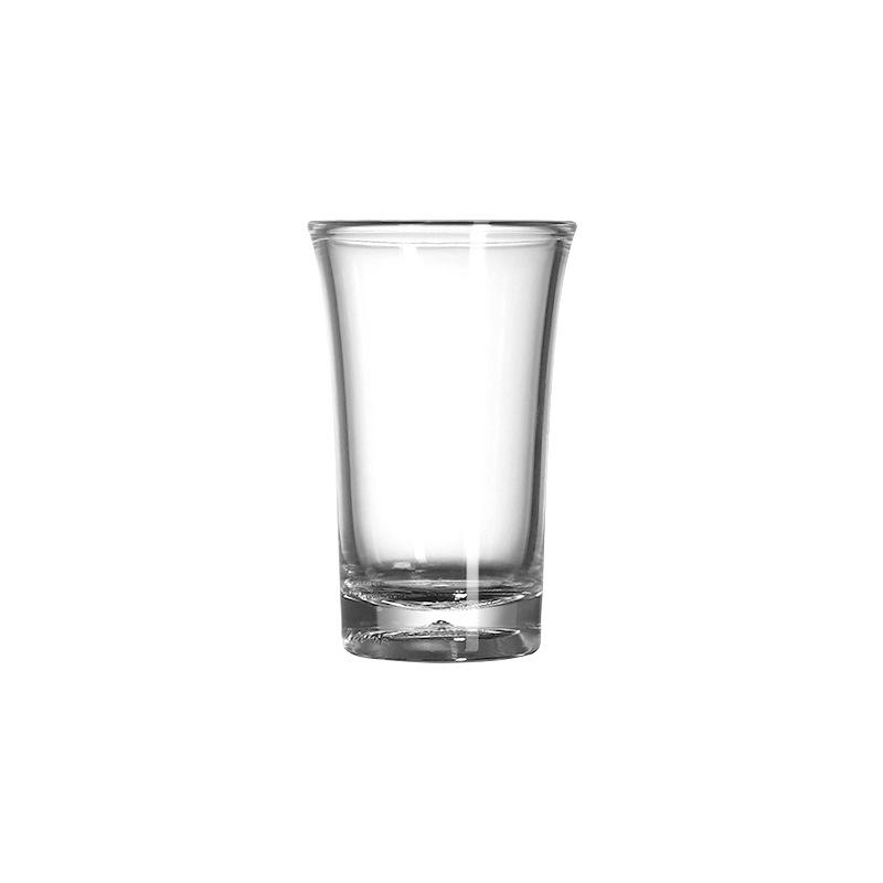 KTV Transparent Acrylic Wonton Cup Shot Glasses - Small White Wine and Liquor Glasses