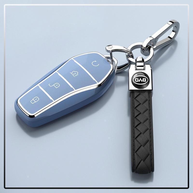 2025 BYD Yuan PLUS Kryt na klíč od auta s vysoce kvalitním ochranným řetízkem pro muže a ženy