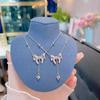 New Year's Escape Princess Necklace Women's Fashion Personalized Tassel Bowtie Pendant INS Small Crowd Collar Chain