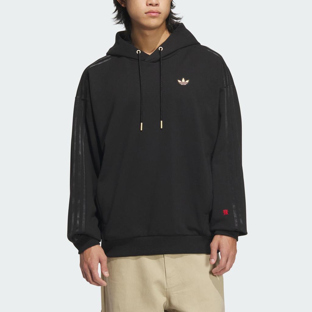 Adidas Originals New Lunar New Year Snake Year Limited Edition Sports Hoodie Unisex Hoodies Black KA0819