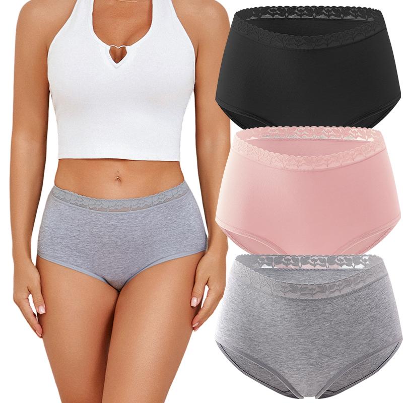 3PCS/Set S-XXL Women Sexy Cotton Panties Underwear Female Underpants Woman Briefs Cotton Pantys Girl Intimates Lingerie