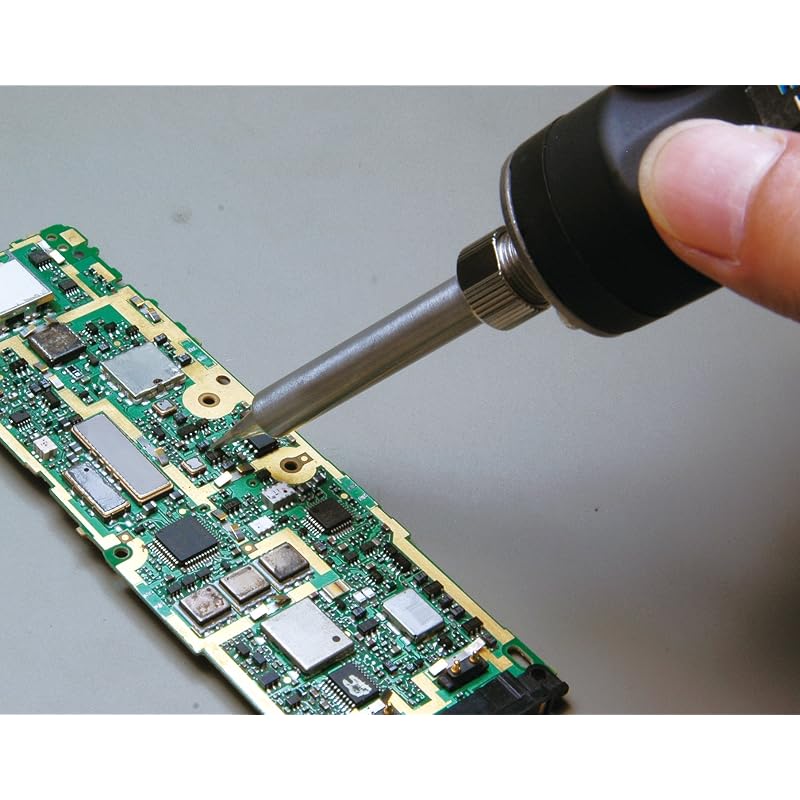 HOZAN HS-26 Temperature-Controlled Soldering Iron, Lead-Free Solder Compatible, Integrated Temperature Control Circuit, Adjustable Temperature