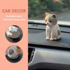 Gato Laranja Gato Estátuas Figurinhas Tigre Manchas Estilo Desenho Animado Gato Sentado Modelo de Animal de Estimação Expressão Deprimida Design Fofo Decoração de Gato