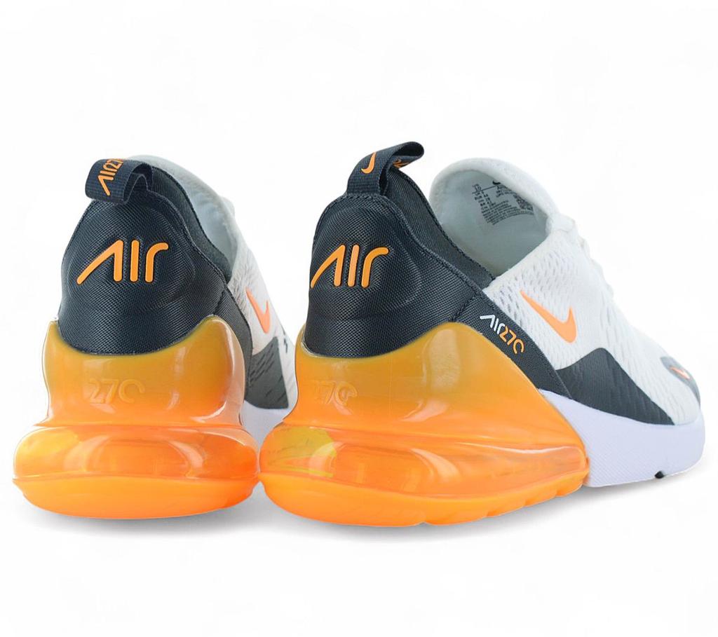 Nike Air Max 270 - Pantofi Sport pentru Bărbați Alb-Portocaliu AH8050-114 ORIGINAL