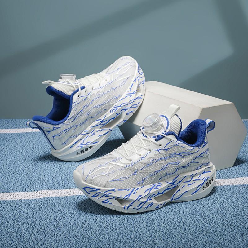 Youth style shoes Boys Running Shoes Kids Lightweight Breathable Athletic Sneakers With Anti-Slip Sole Shock Absorption Support