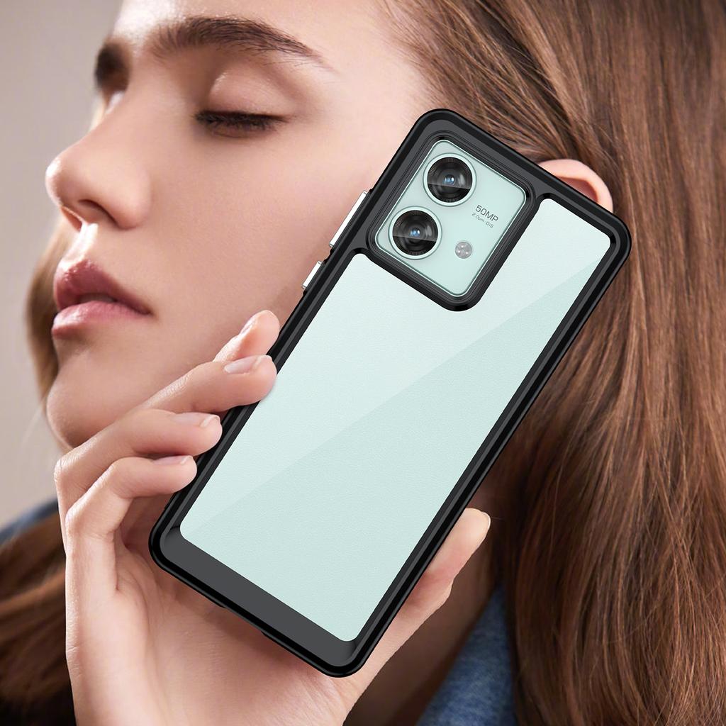 For Motorola Edge 40 Neo 5G Case Anti-scratch TPU+Acrylic Cellphone Back Cover