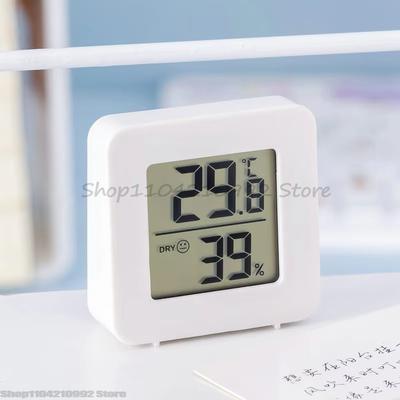 LCD Digital Termometer Hygrometer Inomhusrum Elektronisk Temperatur Fuktighetsmätare Sensor Mätare Väderstation för Hemmet