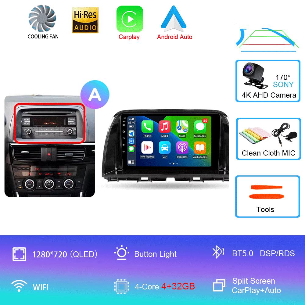 Android 14 Car Radio For Mazda CX5 CX-5 CX 5 2012 - 2015 Multimedia Video Player Navigation stereo GPS No 2din 2 din dvd