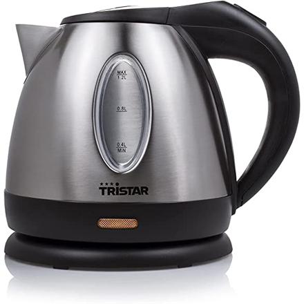 Tristar | Jug Kettle | WK-1323 | Standard | 1500W | 1.2 L | Stainless Steel | 360° Rotational Base | Silver