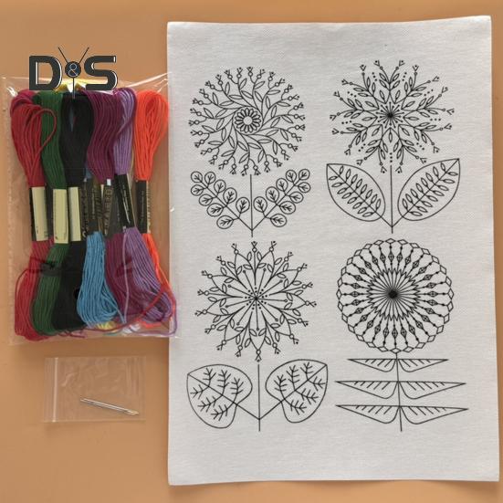 Samoprzylepny Stabilizator do Haftu Rozpuszczalny w Wodzie Stick and Stitch Papier do Haftu ze Wzorami Kwiatowymi Stabilizator Papierowy do Druku dla Miłośnika Szycia Ręcznego