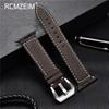 Leather Strap For Apple Watchband 41mm 42mm 38mm Watch Band 4 5 6 7 45mm 44mm 40mm iwatch Belt 3/2/1 Bracelet Black Blue Green