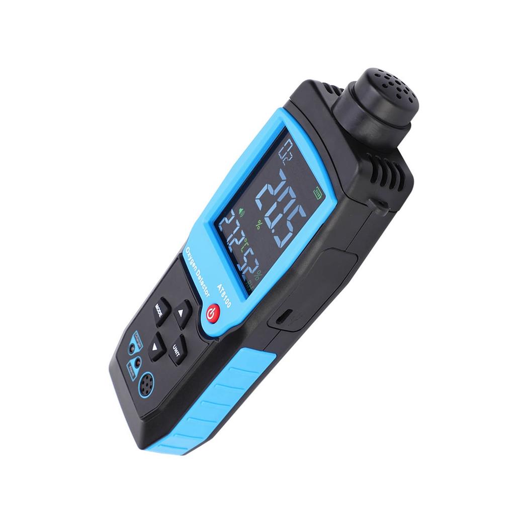 AT8100 High Accurate Oxygen Detector Handheld Smart Sensor Oxygen Tester Measuring Range 0‑25percent