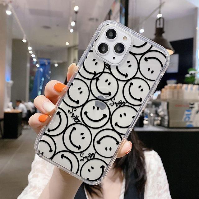 Silicon Flower Case For Iphone 13 Pro Max Cover Iphone 14 Pro Max 12 11 7 8 Plus Xr X Xs Se 2020 2022 Transparent Coque Funda