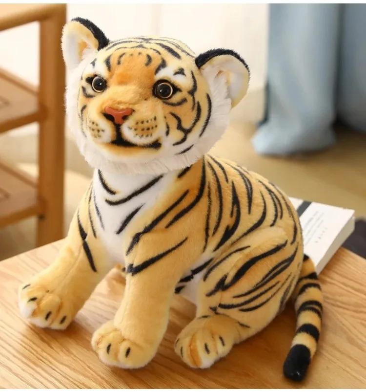 -23cm Simulatie Baby Tijger Pluche Speelgoed Gevuld Zacht Wild Dier Bos Tijger Kussen Poppen Voor Kinderen Jongens Verjaardagscadeau..