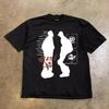 Pure Cotton Short Sleeve Tshirt Unisexs Loose Fit American Retro Style Breathable Comfortable Printed Design Casual Wear