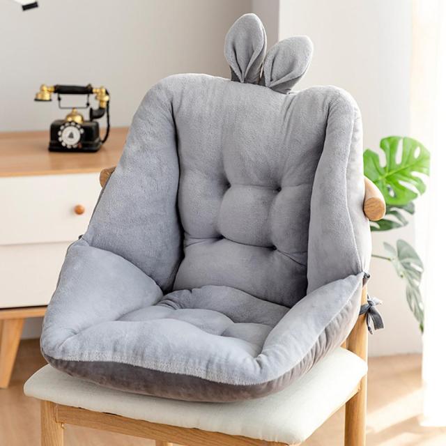 Cute Conjoined Cushion Back Cushions Office Chair Mat Thick Girl Stool Seat Mats Student Ass Pad
