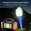 High Power Led Flashlights Camping Torch Work Light Solar Charge 4 Gear USB Rechargeable Light Waterproof Light for Outdoor