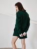 Olinkeompeulliteu Cutout Sweat Mini Skirt (Green)