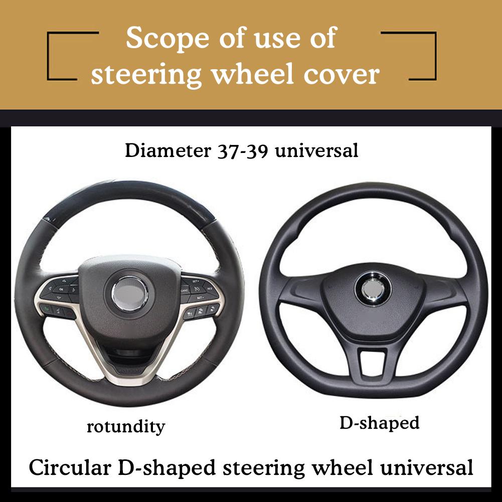 Capa universal para volante de carro sem punho elástico interno para fácil instalação e remoção antiderrapante
