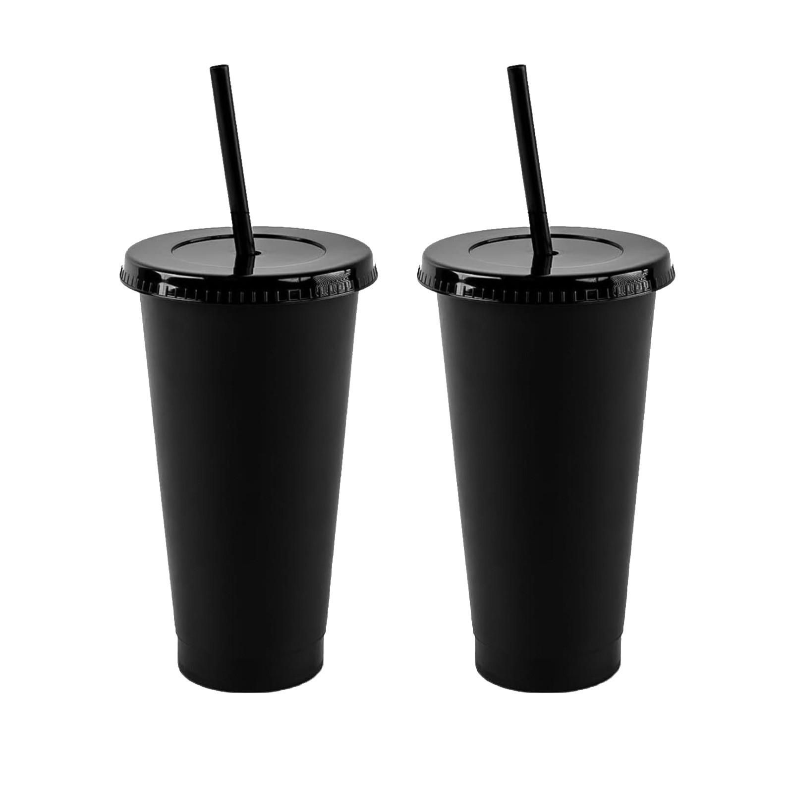 

Многоразовый стакан для холодных напитков, детский пластиковый стакан для воды с трубочкой и крышкой, многоразовый пластиковый стакан для летней вечеринки One Size