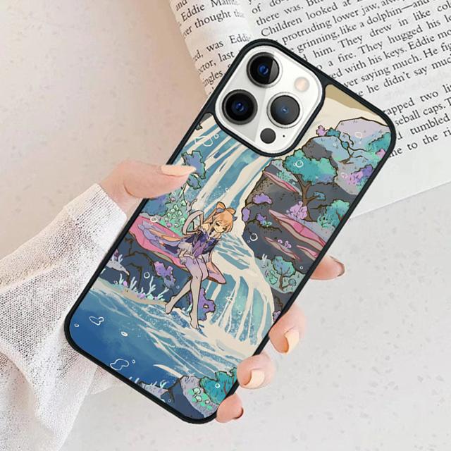 Genshin Impact Sangonomiya Kokomi Phone Case For iPhone 17 Air 15 16 Cover 11 13 14 Pro Max 12 Plus Max Fundas