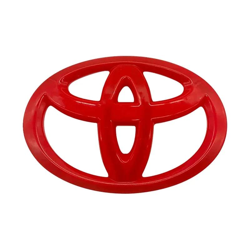 1Pcs Car Steering Wheel Emblem Badge Decal Sticker Auto Styling Decor Fit For Toyota Fortuner Chr Verso Prius Hiace Yaris Trd Corolla