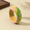 Minority Design Irregular Wide Bracelet Dopamine Geometric Hand Ring Simple Acrylic Bangle  Women