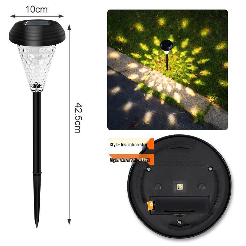 

Солнечный светодиодный газонный светильник из нержавеющей стали и стекла для ландшафта сада на открытом воздухе